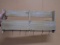 Weather Finish Wooden Wall Shelf w/6 Hooks