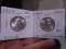 1954 and 1964 D-Mint Silver Washington Quarters