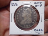 1836 Silver Bust Half Dollar