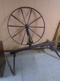 Vintage Wooden Spinning Wheel