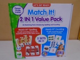 Let's Get Ready Match It! Spelling & Counting 2pc Set