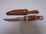 Chipaway Cutlery Knife w/ Leather Sheave