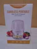 Kitchen Shop Cordless Portable Mini Food Chopper