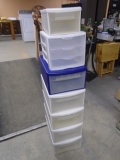 Group of 7 Assorted Sterilite Storage Drawers