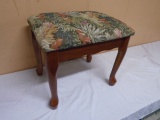 Beautiful Needle Point Padded Top Stool