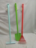 Qty. 3 27” All Metal Kids Gardening Tools