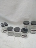 Glass Jar set 10 piece 4 have shaker tops