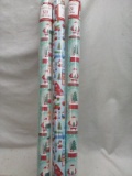 Holiday style gift wrap 120square feet per roll 3 rolls