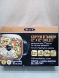 Copper titanium 12x12 plug in skillet not tested