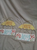 Pair of Choose Joy Wall Hanging Decor Pieces