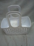 12” White Composite Shower basket