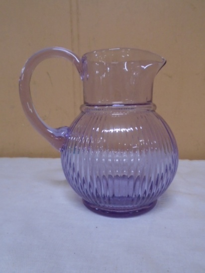 Beautiful Lavender Glass Pitcher