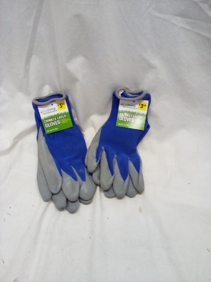 2 Pairs of TrueLiving Crinkle Latex Gloves