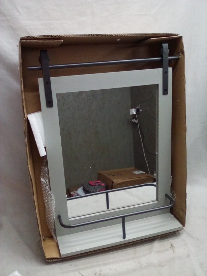 18”x26” Mirrored Wall Hanging Shelf