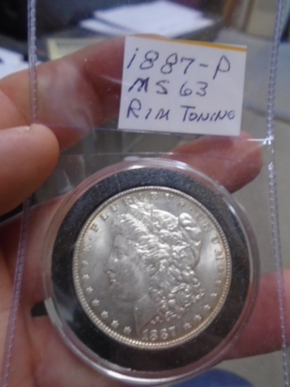 1887 P Mint Morgan Silver Dollar