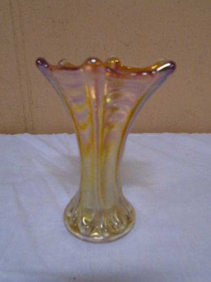 Imperial Glass Marigold Carnival Vase