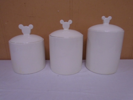 3pc Disney Mickey Mouse Canister Set