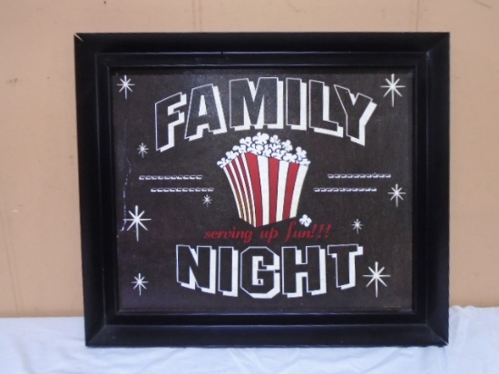 Family Night Framed Wall Art