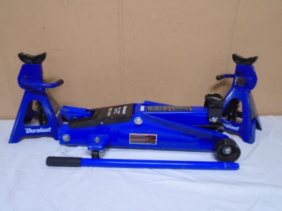 Duralast 2 1/4 Ton Trolley Jack w/ Jack Stands