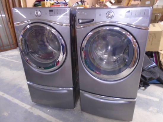 Whirlpool Duet Steam Front Load Washer & Matching Electric Dryer