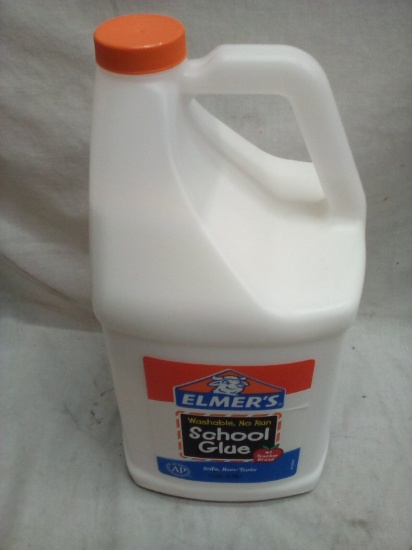 Elmer’s Washable, No Run, Non Toxic School Glue 1 Gallon Container