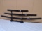 3pc Set of Samurai Swords w/ Display Stand