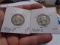 1935 P-Mint and 1937 S-Mint Silver Washington Quarters