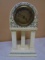 Vintage wind-Up 3 Column Porcelain Clock
