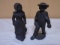 Cast Iron Amish Man & Woman