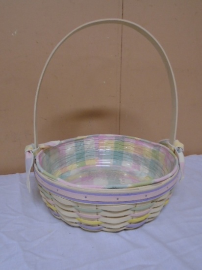 2001 Longaberger Large Easter Basket w/ Liner & Protector