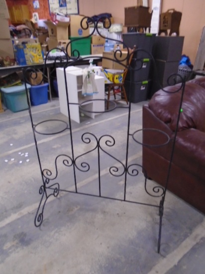 Wrought Iron Tripple Plant Holder