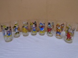 Set of 8 Vintage Disney Pepsi Glasses