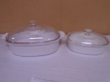 Corningware 4 Liter & 1.8 Liter Baking Dishes w/ Lids