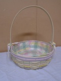 2001 Longaberger Large Easter Basket w/ Liner & Protector