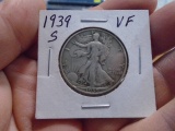 1939 S Mint Silver Walking Liberty Half Dollar