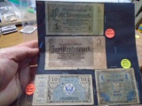 (2) 1937 German Currency/1944 German Military Payment/ US Military Payment