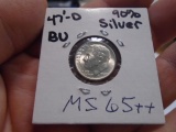 1947 D-Mint Silver Roosevelt Dime