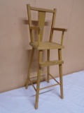 Wooden Doll High Chair