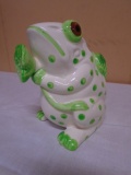 Ceramic Frog Watering Can