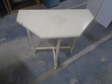 Vintage Wooden Flat Back Painted Table