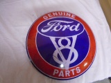 Metal For V8 Button Sign