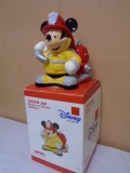 Disney Mickey Mouse Firefighter Cookie Jar