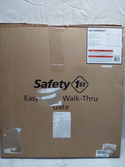 Safety1st 29”-38”Wx28”T Easy Install Walk-Thru Gate