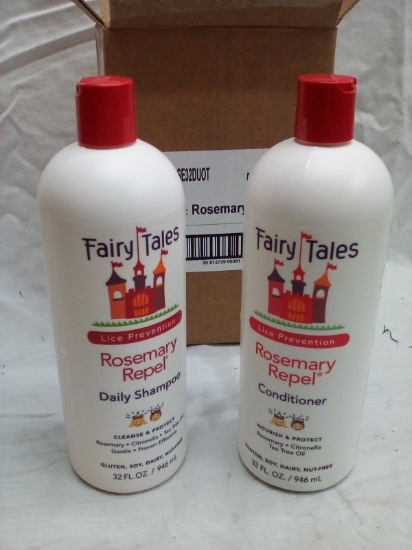 Fairy Tales 32Oz Rosemary Repel Shampoo and Conditioner Set for Children