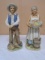 Beautiful Bisque Man and Woman Figurines