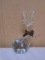 Art Glass Reindeer Paperweight