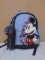 Disney Mickey Mouse Backpack w/ Top Zip Case