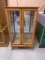 Beautiful Solid Wood Lighted Small Curio Cabinet w/Glass Shelves