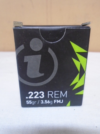 20 Round Box of 1 Gman .223 REM Centerfire Cartridges