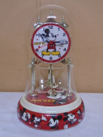 Disney Mickey Mouse Glass Dome Clock